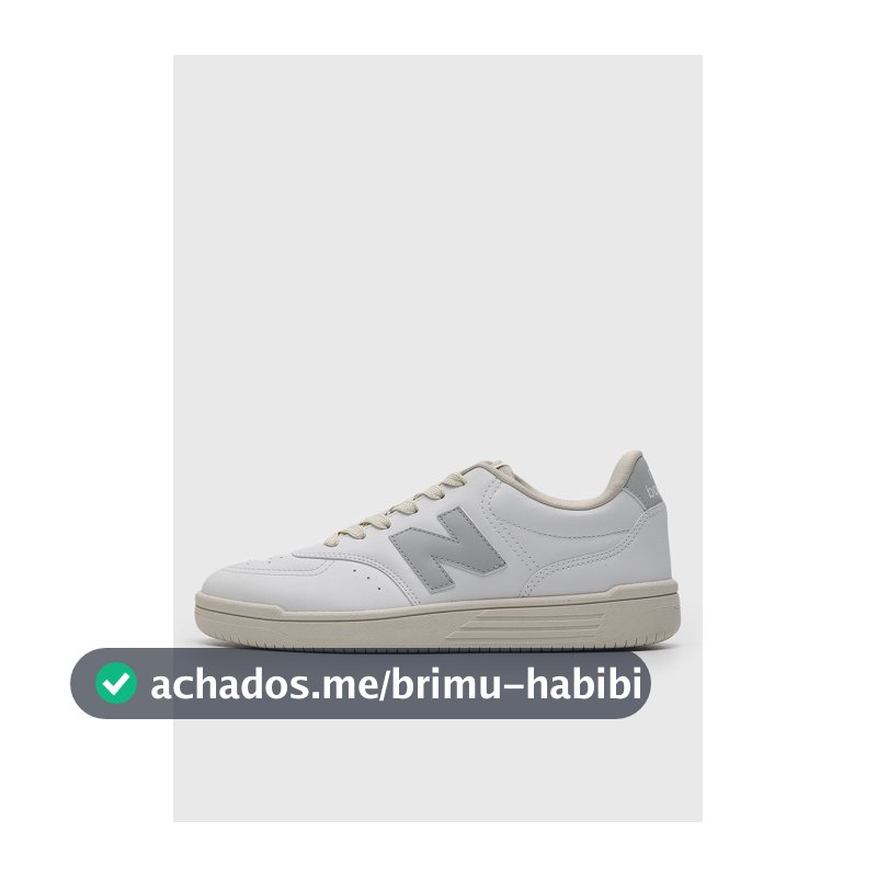 Tênis Feminino New Balance BB80 Branco e Cinza