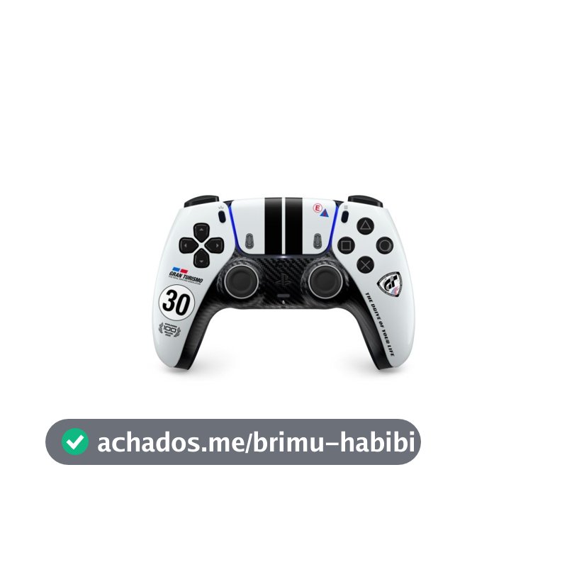 Controle Sem Fio Sony DualSense, Edição Limitada Gran Turismo, PS5, PC, Bluetooth, USB-C - 1000056957