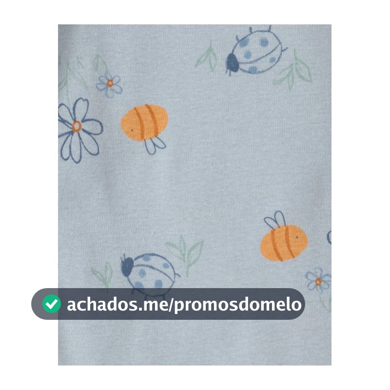 Kit body bebê 4 peças floral e poá - Multicor