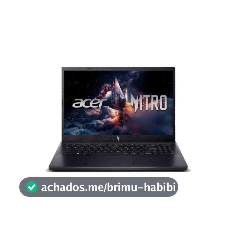 Notebook Gamer Acer Nitro V15 ANV15-52-57MC, Intel Core i5-13420H, 8GB RAM, SSD 512GB, 15.6" FHD, RTX 4050, Linux, Preto - NH.U1TAL.004