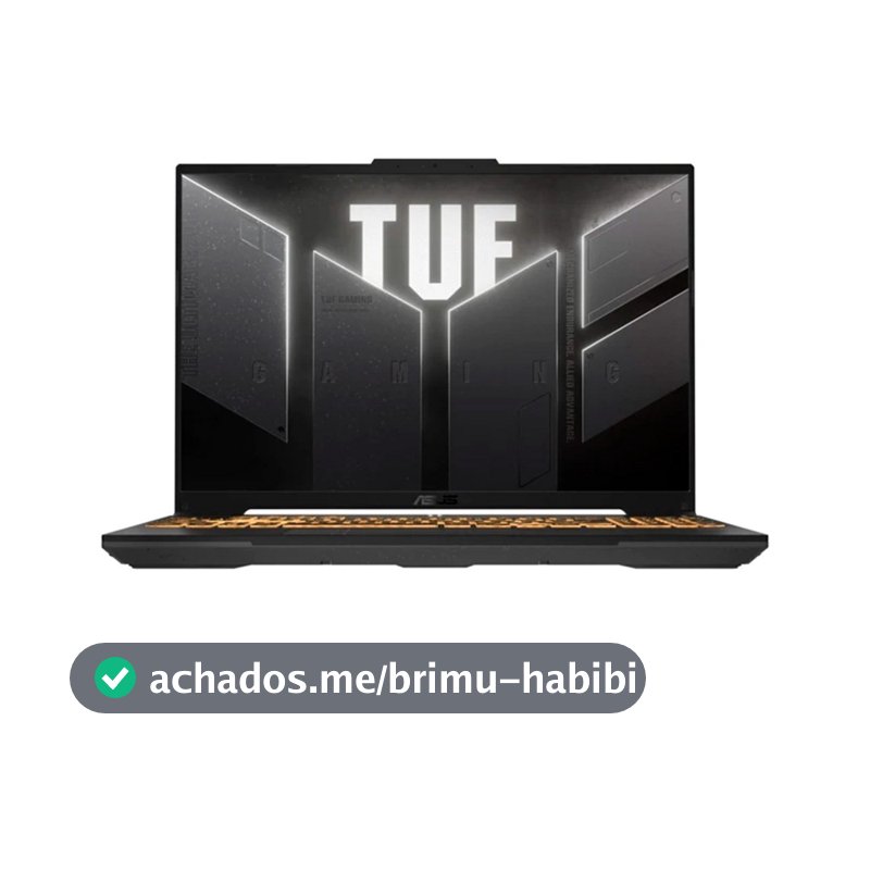 Notebook ASUS TUF Gaming F16 Intel Core 5 210H, RTX 4050, 8GB, 512GB  SSD, KeepOS,16.0" FHD, Mecha Gray - FX607VU-RL054