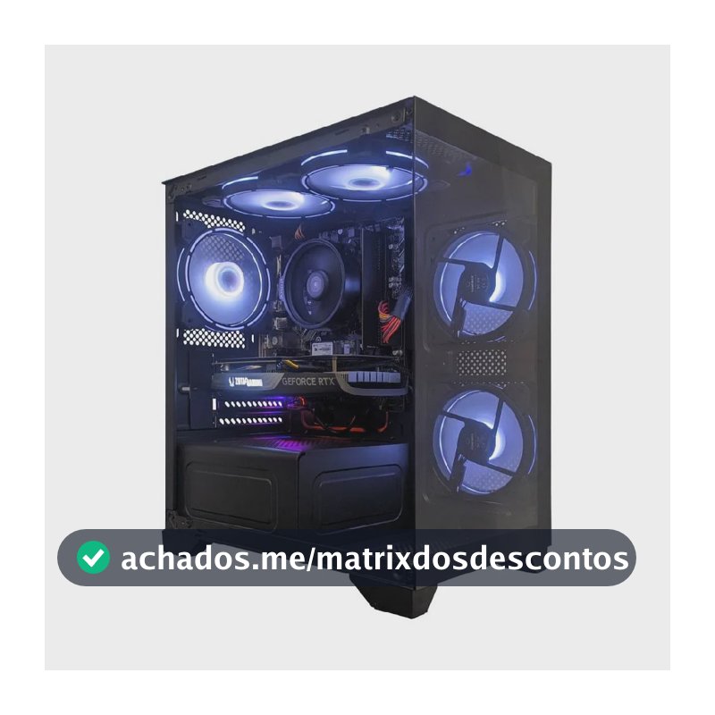 Computador Gamer Ntc Vulcano Amd - Aq 1019 Ar Dual Channel Amd Ryzen 5 5500 Geforce RTX 4060 16gb (2x8GB) Ddr4 512gb SSD C/5 Fans Linux