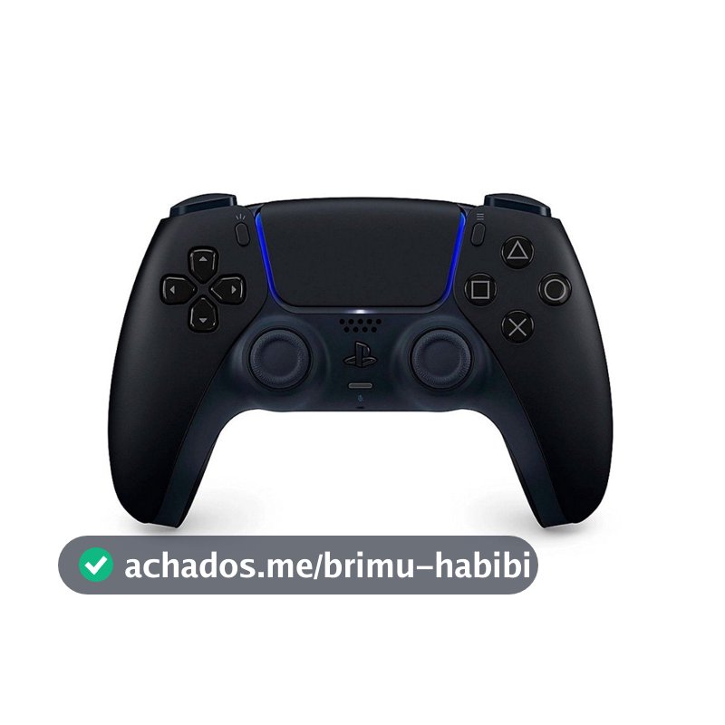 Controle Sem Fio Sony DualSense, PlayStation 5, Bluetooth, Midnight Black - CFI-ZCT2W