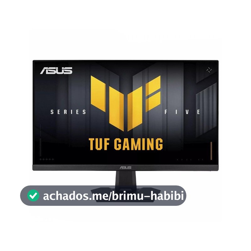 Monitor Gamer ASUS TUF 23.8", Full HD, 260Hz, 0.3ms, Fast IPS, VRR, G-Sync Comp, FreeSync Premium, HDR10, Som Integrado, Preto - VG249QM5F