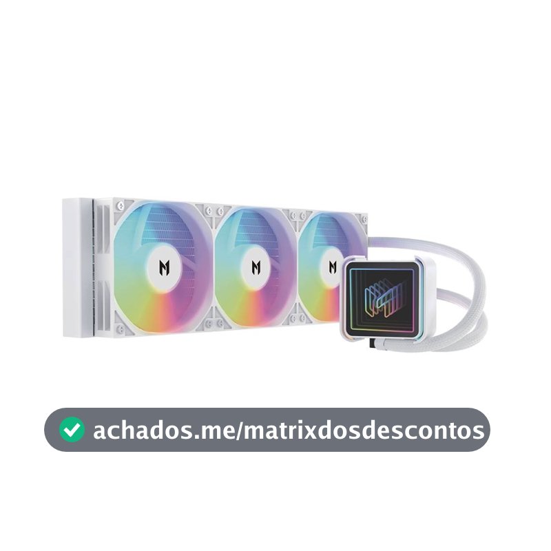 Water Cooler MACH1 PROMAX, ARGB, 360mm, AMD e Intel, Branco - ICEM360WH