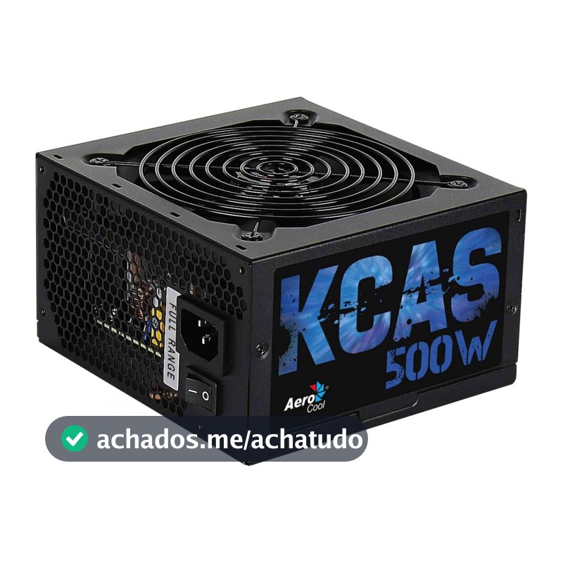 Fonte Aerocool KCAS 500W 80 Plus Bronze PFC Ativo