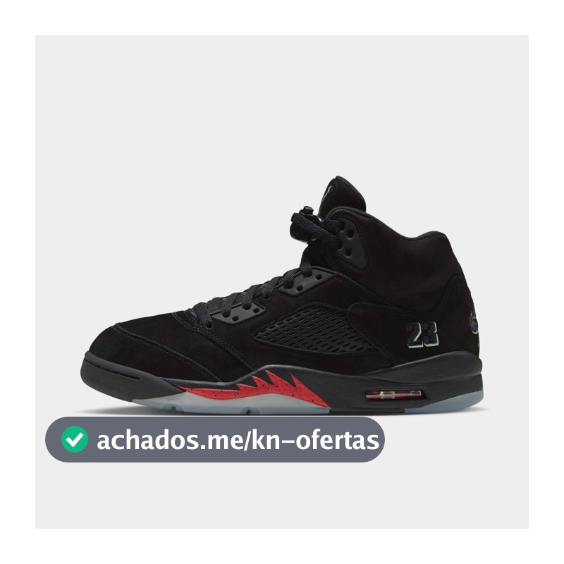 Air Jordan 5 'Halloween' Black and Picante Red