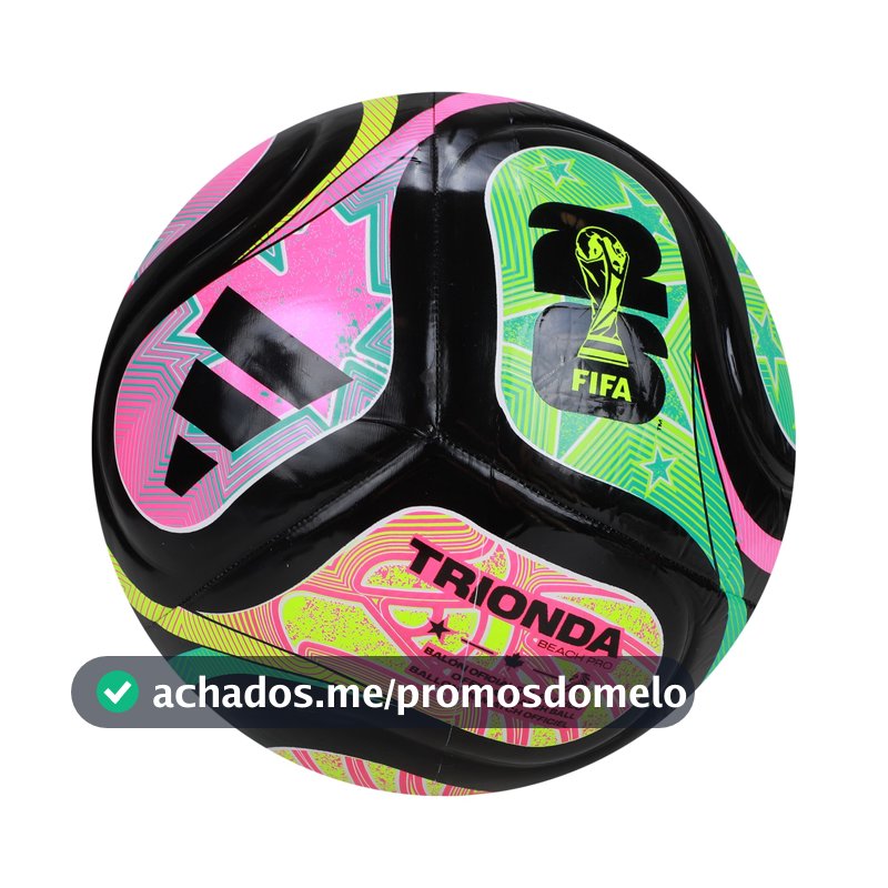 Bola Beach Soccer Adidas Trionda Copa do Mundo 2026 Pro - Preto