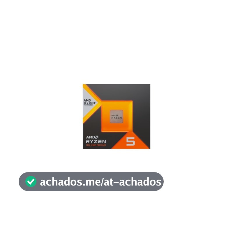 Processador AMD Ryzen 5 7600X3D, 4.1GHz (4.7GHz Max Turbo), Cache 96MB, 6 Núcleos, 12 Threads, AM5, Com Vídeo Integrado - 100-100001721WOF