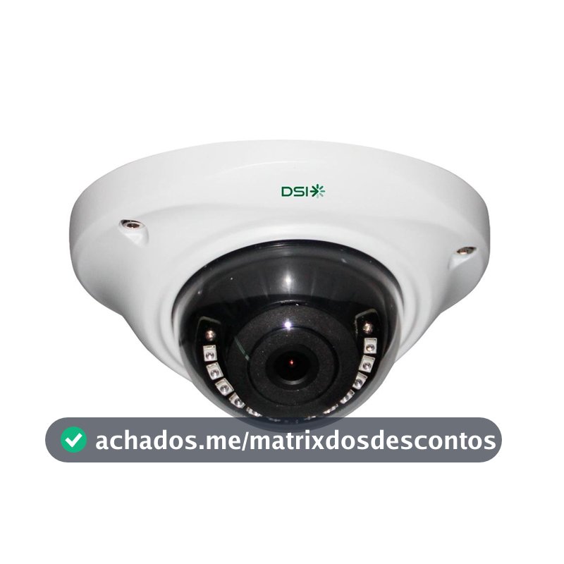 Câmera de Segurança DSI Dome, 4 em 1, Multi Tecnologias, Full HD, IR40, Branco - DFVM-236IR