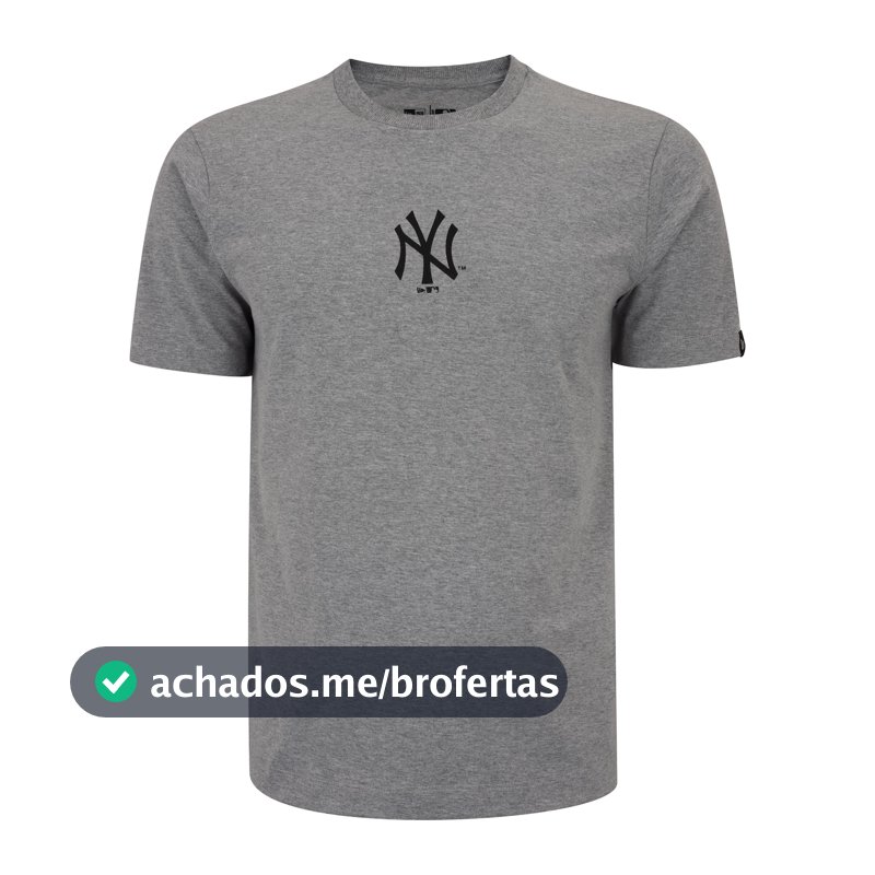 Camiseta Manga Curta New Era New York Yankees MLB Exclusivo - Masculina em Promoção