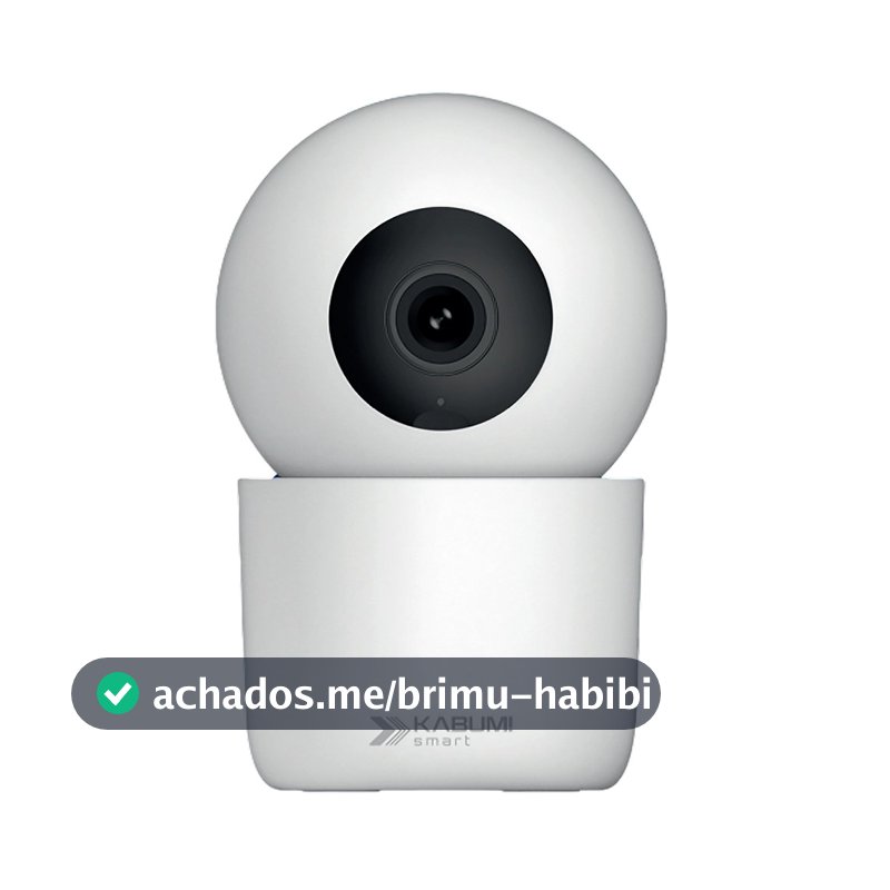 Câmera Interna KABUM! smart Sentinela 360°, Detecção IA, Visão Noturna, Áudio Bidirecional, App KABUM! smart - KSSG002