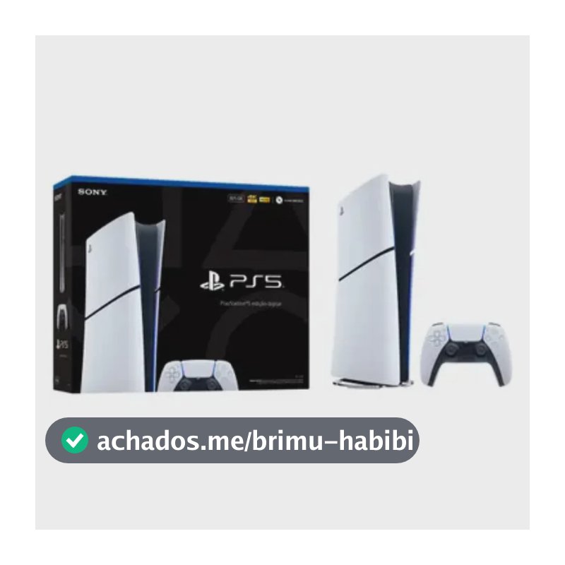 Console Playstation 5 Slim Digital 825gb SSD 1 Controle Dualsense