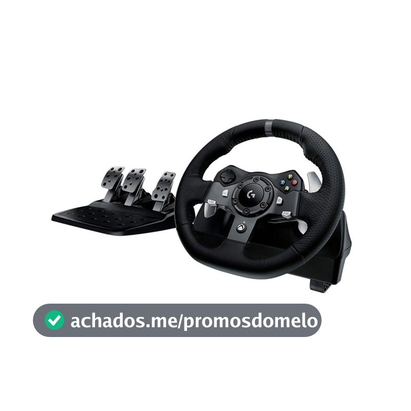 Volante Logitech G920 Driving Force para Xbox Series X|S, Xbox One e PC - 941-000122