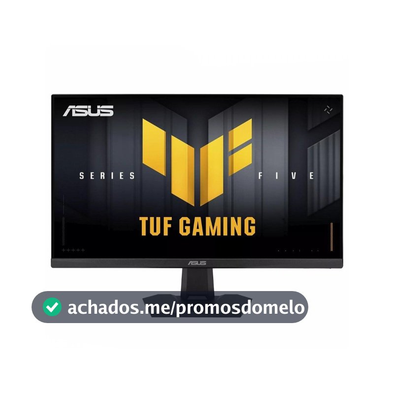 Monitor Gamer ASUS TUF 23.8", Full HD, 260Hz, 0.3ms, Fast IPS, VRR, G-Sync Comp, FreeSync Premium, HDR10, Som Integrado, Preto - VG249QM5F