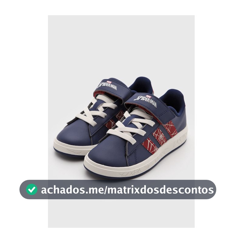 Tênis Infantil adidas Sportswear Grand Court Spider Man Azul