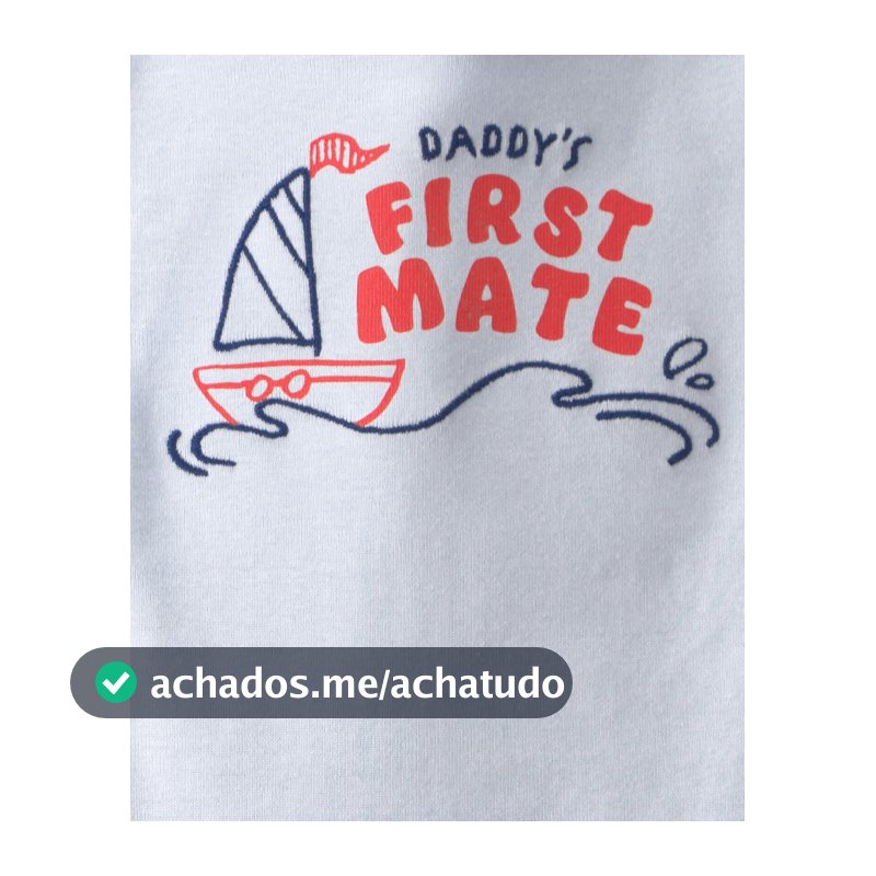 Conjunto longo bebê 2 peças estampado - Azul