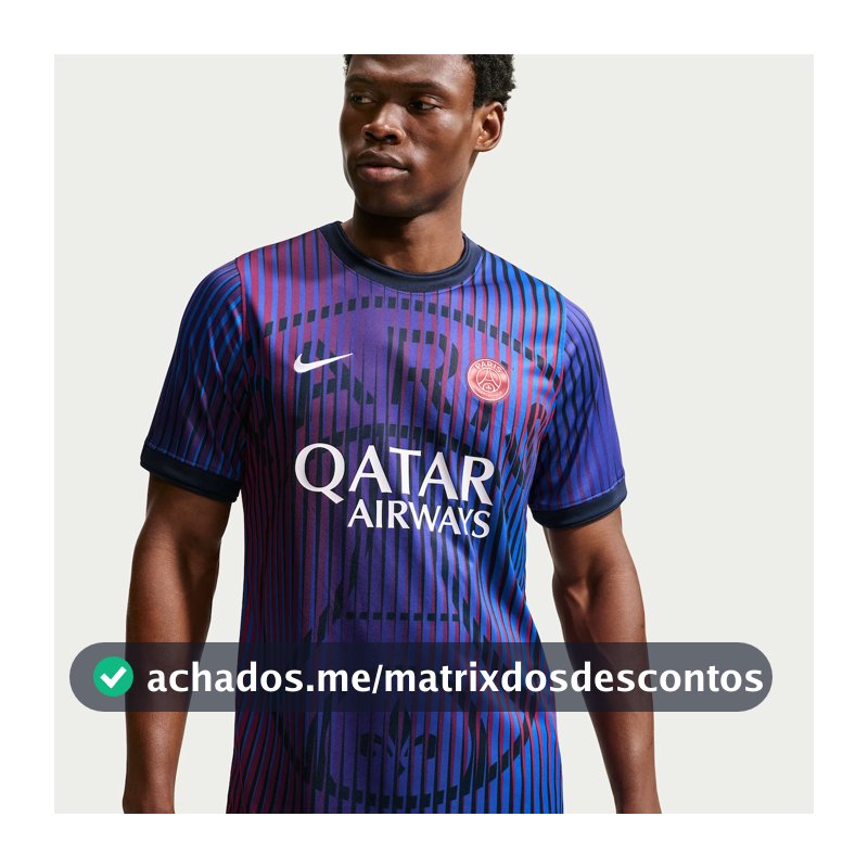 Camiseta Paris Saint Germain Ii 202627 Pre Jogo Masculina