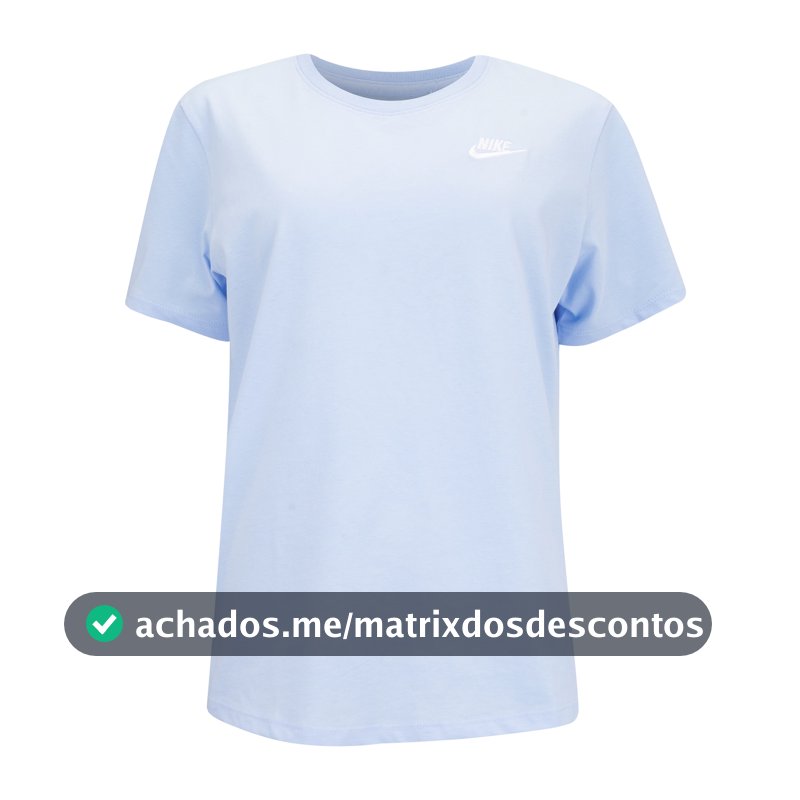 Camiseta Feminina Nike Manga Curta Sportswear Club em Promoção