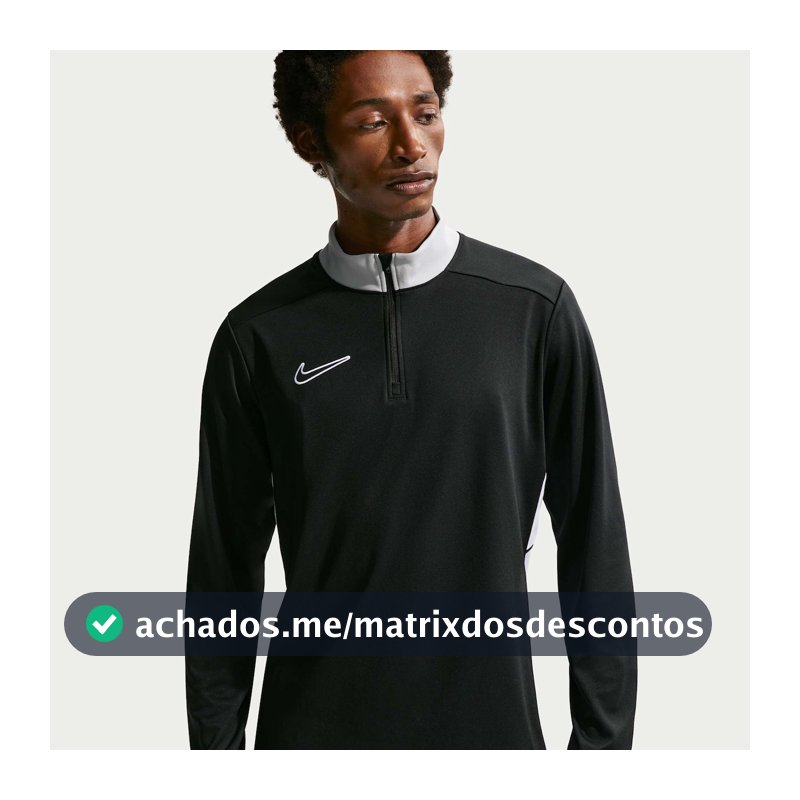 Camiseta Dri Fit Nike Manga Longa Academy Masculina