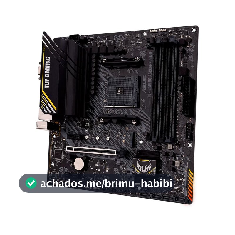 Placa-Mãe ASUS TUF GAMING A520M-PLUS II, AMD AM4, mATX, DDR4, Preto - 90MB17G0-M0EAY0
