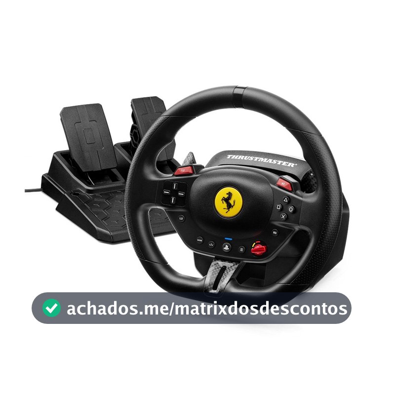 Volante Thrustmaster T98 Ferrari 296 GTB - PS5, PS4 e PC -  4169105