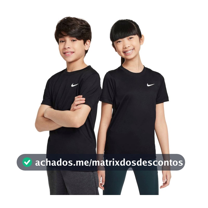 Camiseta Nike Dri-fit Swoosh Juvenil em Promoção