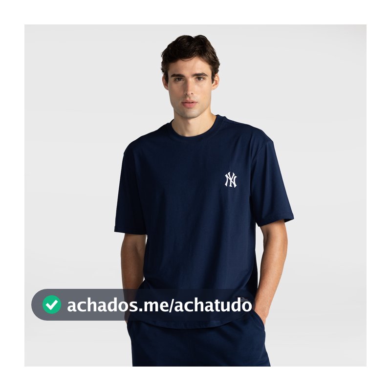 Camiseta Fanatics MLB New York Yankees Pocket Masculina em Promoção