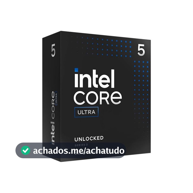 Processador Intel Core Ultra 5 245KF, 4.2GHz (5.2GHz Turbo), Cache 24MB, 14 Núcleos, 14 Threads, LGA 1851, Sem Vídeo Integrado - BX80768245KF