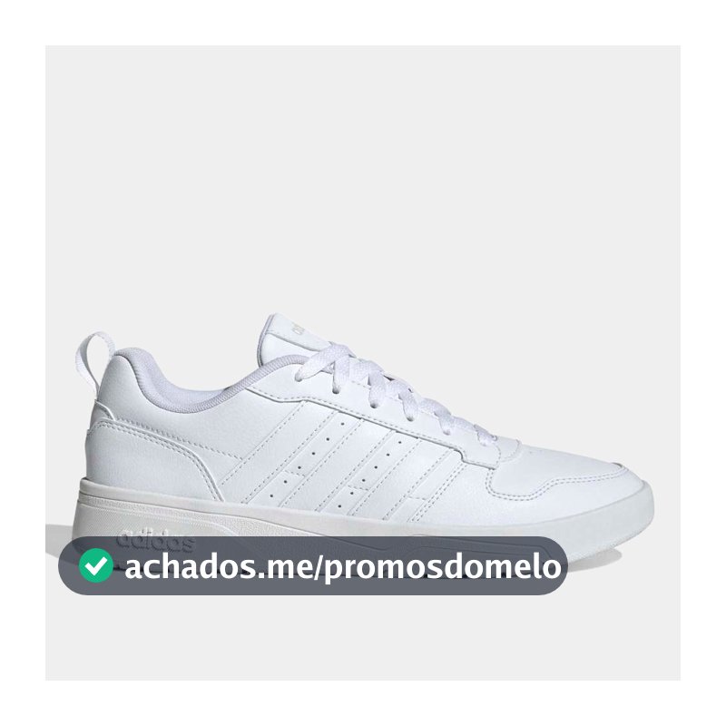 Tênis Adidas Courtblock 26 Masculino - Branco+Cinza