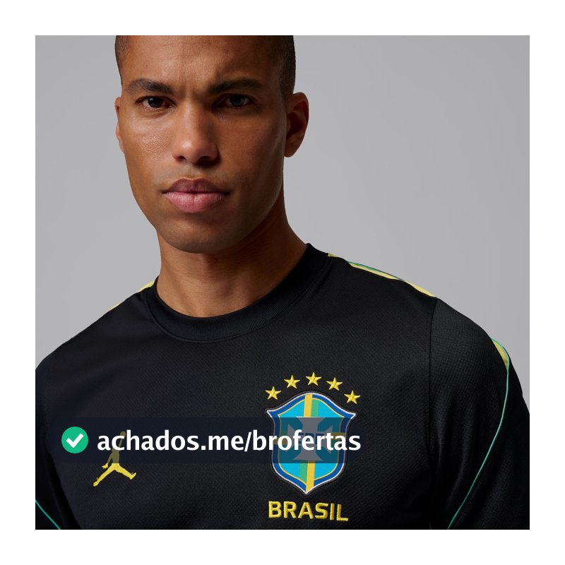 Camiseta Brasil Dri-FIT Jordan Strike 2026 Treino Masculina