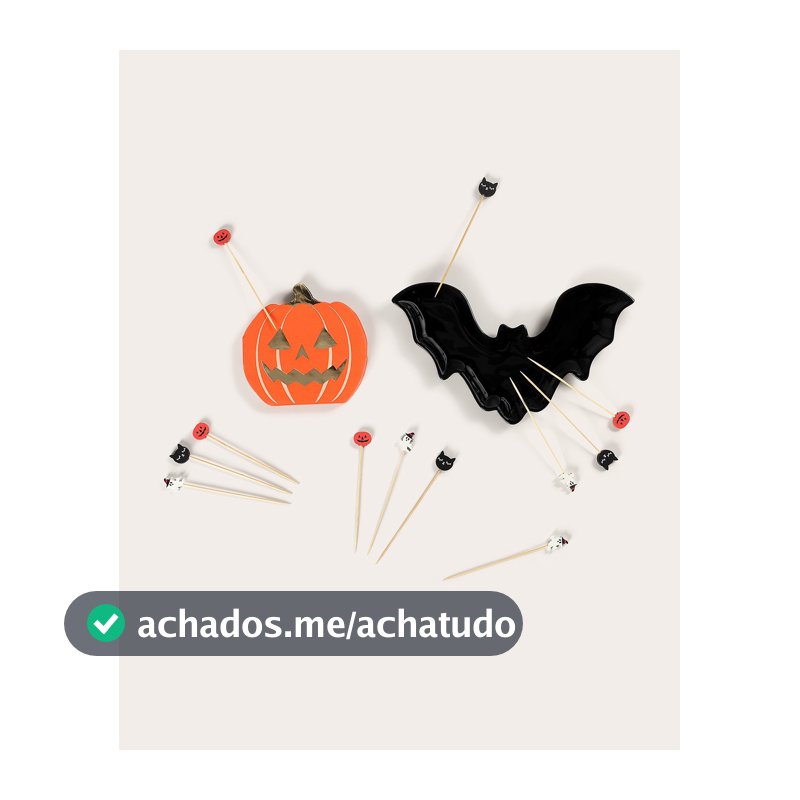 Kit guardanapo de papel 20 unidades abóbora Halloween - Laranja