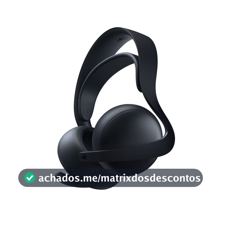 Headset Sem Fio Gamer Sony Pulse Elite, Bluetooth, PS5, Midnight Black - CFI-ZWH2L