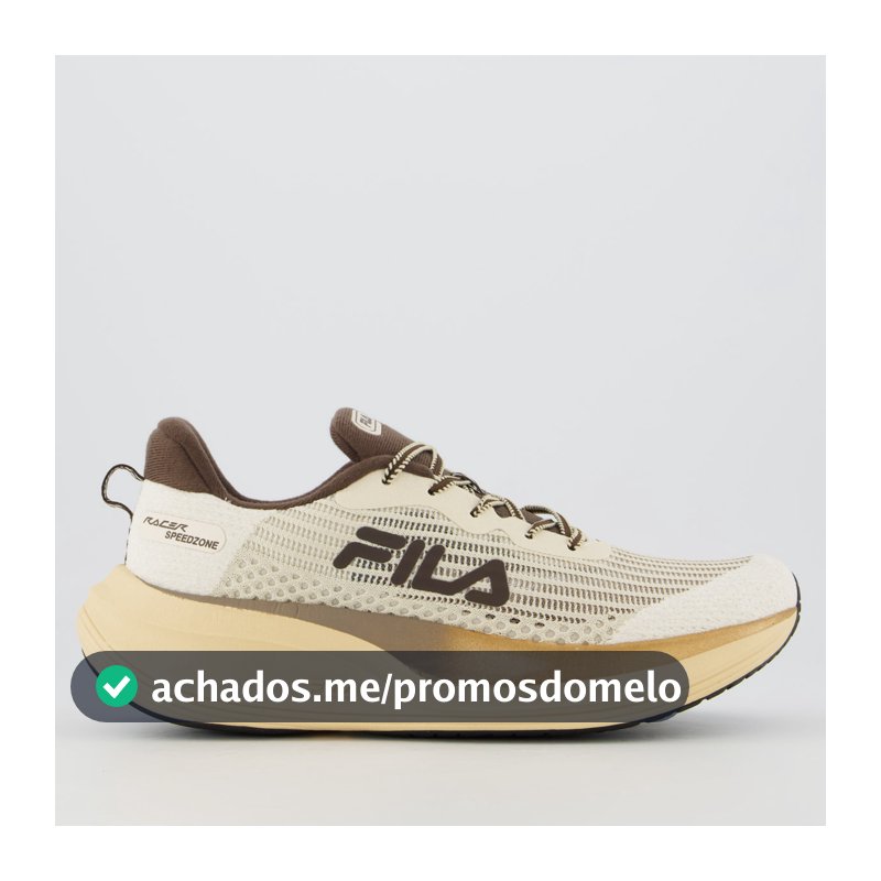 T�nis Fila Racer Speedzone Se Bege e Marrom