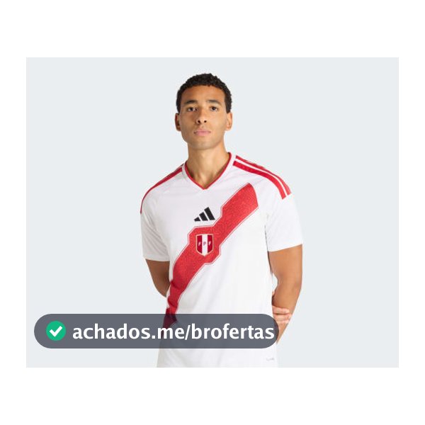 Camisa I Seleção Peruana 26 - Branco adidas
