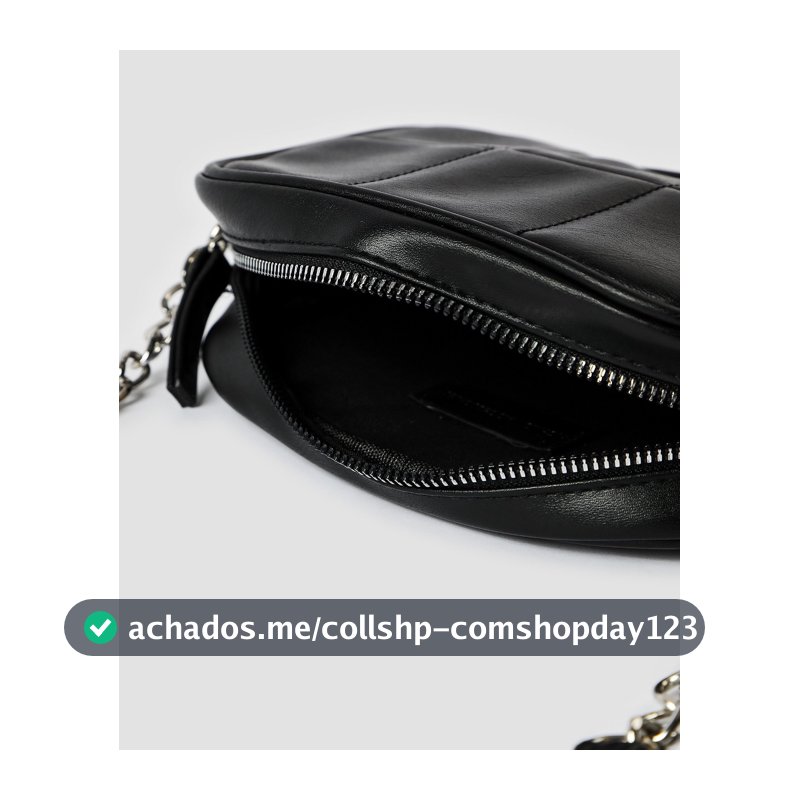 Bolsa transversal P câmera bag acolchoada - Preto