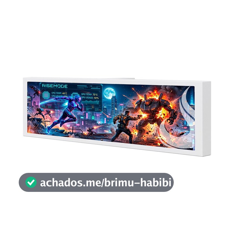 Tela de Monitoramento Gamer Smart Screen Support Rise Mode, 9.2" IPS, USB-C, Branco - RM-SCP-W