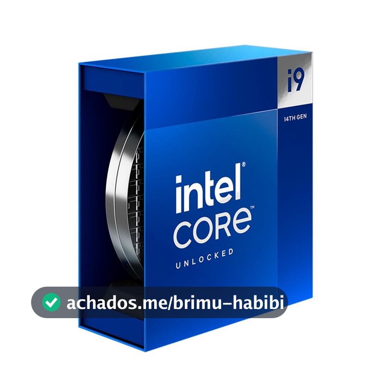 Processador Intel Core i9-14900K, 3.2GHz (6GHz Max Turbo), Cache 36MB, 24 Núcleos, 32 Threads, LGA 1700, Com Vídeo Integrado - BX8071514900K