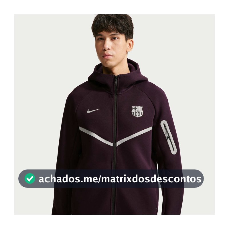 Jaqueta Barcelona Nike Tech Fleece Windrunner Masculina