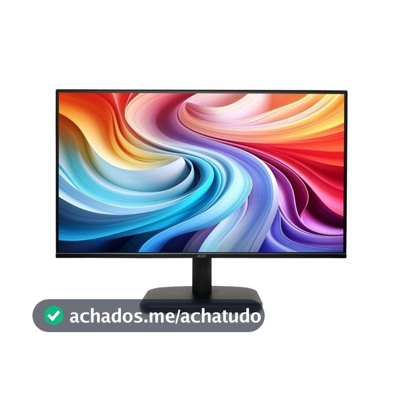 Monitor Gamer Acer EK241Y Gbi, 23.8" Full HD, IPS, 120Hz, 1ms, HDMI, VGA, Preto - UM.QE1AA.G01