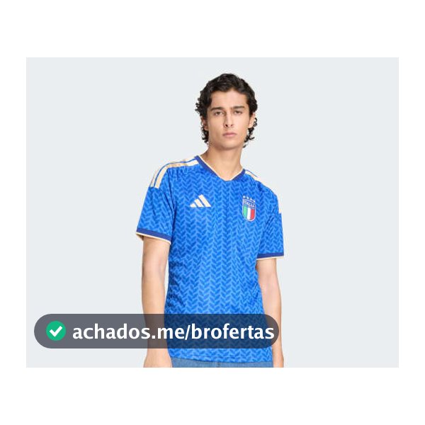Camisa I Itália 26 - Azul adidas
