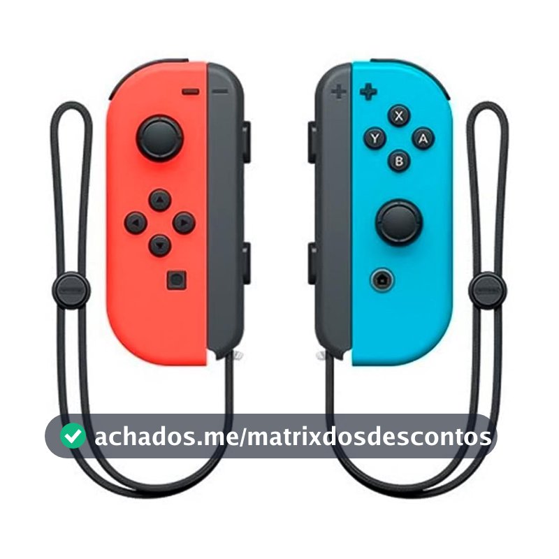 Controle Nintendo Switch Joy-Con, Vermelho e Azul - HBCAJAEA1