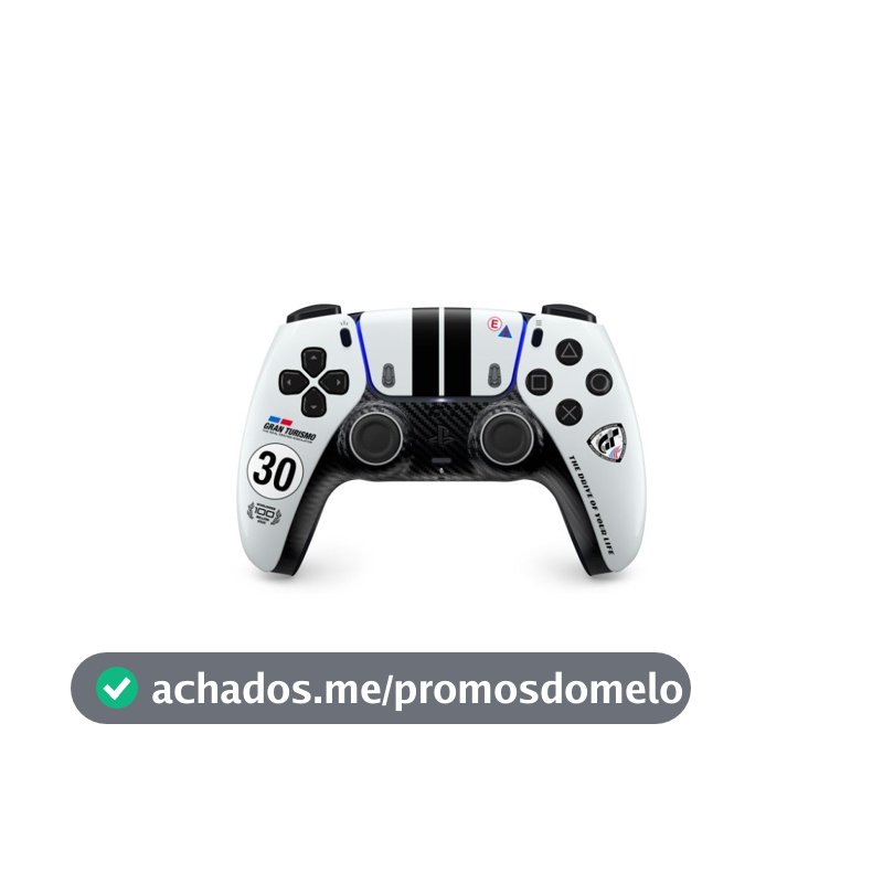 Controle Sem Fio Sony DualSense, Edição Limitada Gran Turismo, PS5, PC, Bluetooth, USB-C - 1000056957