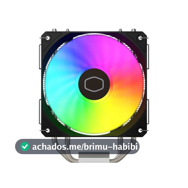 Air Cooler Cooler Master Hyper 212 Spectrum V3, ARGB, Intel e AMD, 120mm, Preto - RR-S4NA-17PA-R1