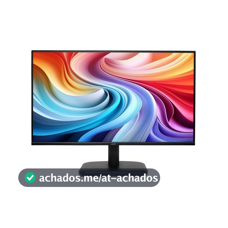 Monitor Gamer Acer EK241Y Gbi, 23.8" Full HD, IPS, 120Hz, 1ms, HDMI, VGA, Preto - UM.QE1AA.G01