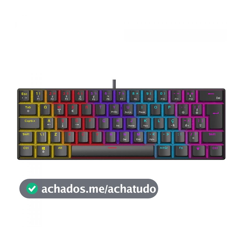 Teclado Mecânico Gamer Ninja Leap 60% Switch Blue
