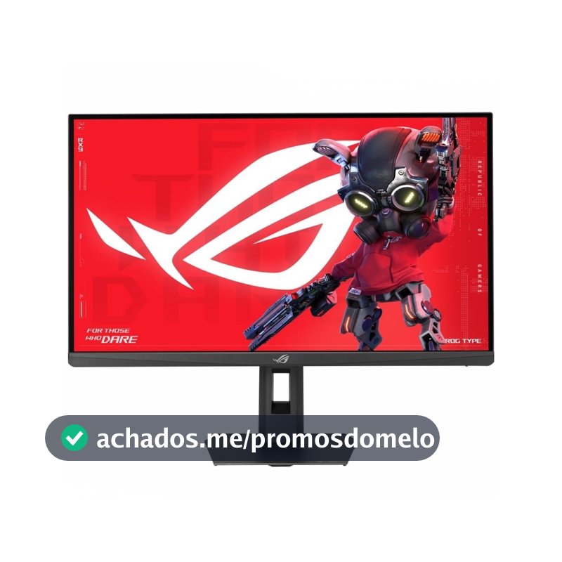 Monitor Gamer ASUS ROG Strix 27", QHD, 220Hz, 0.3ms, Fast IPS, VRR, G-Sync, FreeSync, HDR 400, Altura Ajustável - XG27ACSR