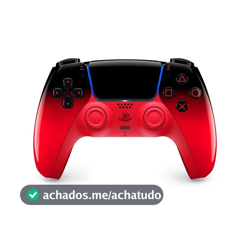 Controle Sem Fio Sony DualSense Hyperpop, PS5, Techno Red, Vermelho - 1000048518