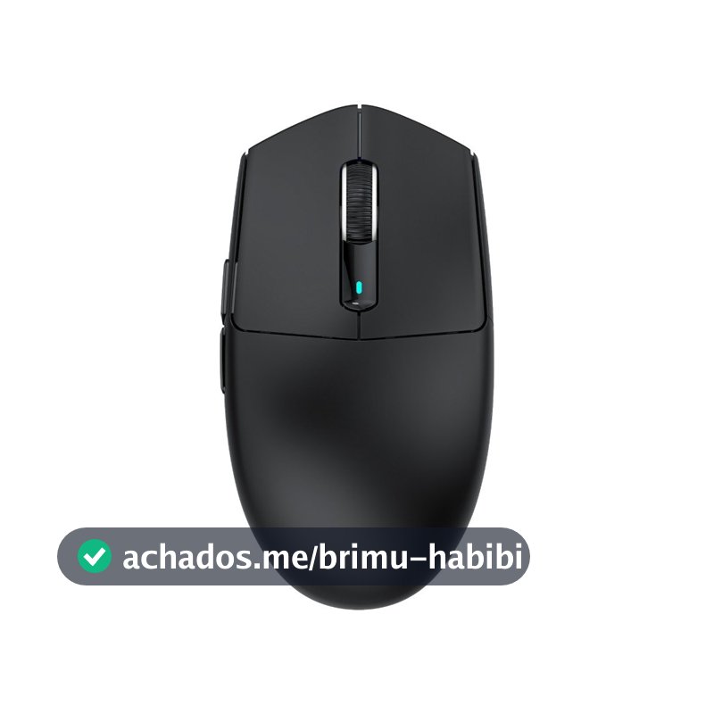 Mouse Gamer sem Fio Attack Shark G3, 1000 Hz, 25000 DPI, Bluetooth, Preto - G3 Black