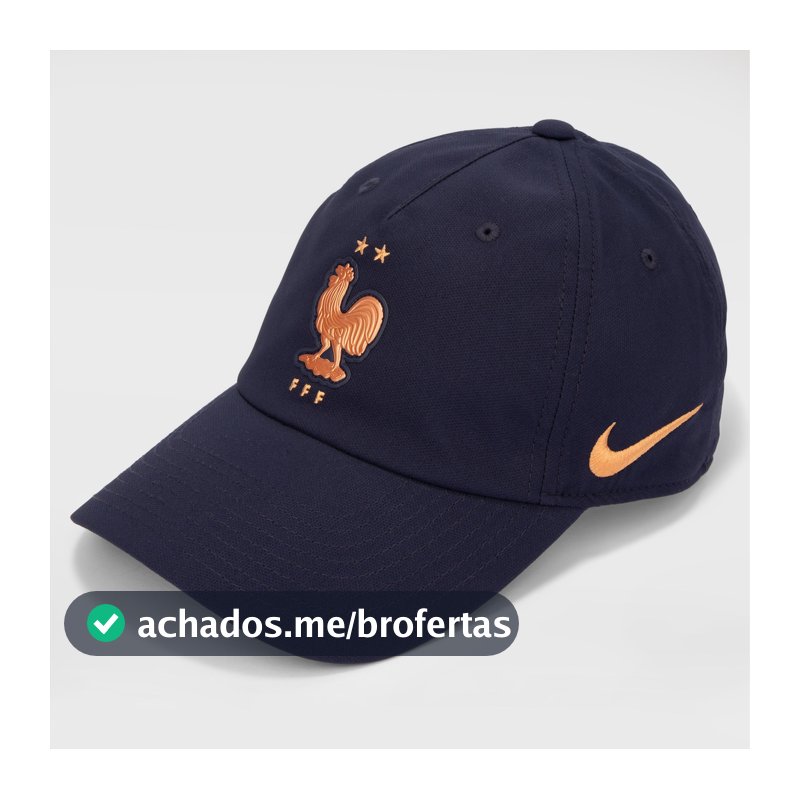 Boné França Unissex Nike Club Poly Aba Curva